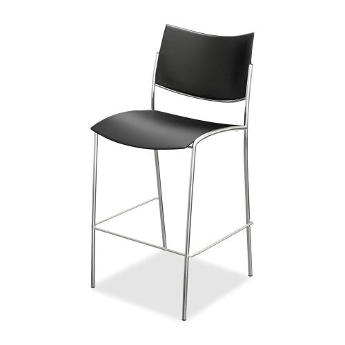 Mayline Escalate Series Stackable Stools-Stackable Stool, 21"X23"X43", Black